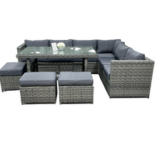 Load image into Gallery viewer, Riviera Rattan Sofa &amp; Table 9 Seater Set
